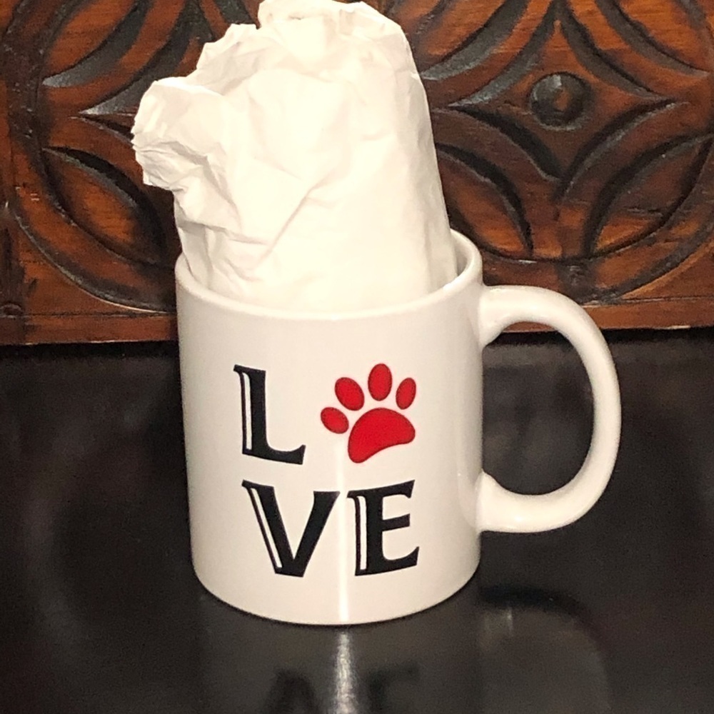 Mug Love Paw White Ceramic
